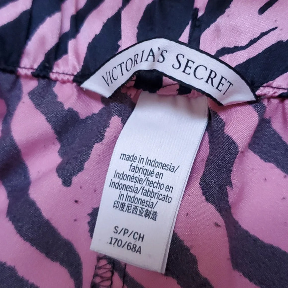 Victoria's Secret After Hours Satin Zebra Stripe Pajama Lounge Pants Small - Picture 3 of 9